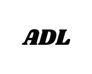 ADL logo design vector template. ADL, logo, design, logo design, vector, letter, monogram, creative, icon, template, sign, symbol, brand, unique, initial, modern, alphabet.