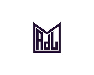 Fototapeta premium ADL logo design vector template. ADL, logo, design, logo design, vector, letter, monogram, creative, icon, template, sign, symbol, brand, unique, initial, modern, alphabet.