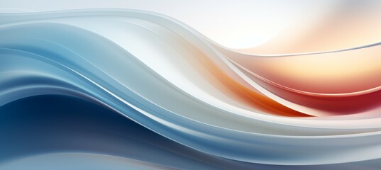 Fototapeta premium Abstract wavy light flow background. Generative AI technology. 