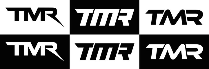  TMR logo. T M R design. White TMR letter. TMR, T M R letter logo design. T M R letter logo design in FIVE, FOUR, THREE, style. letter logo set in one artboard. T M R letter logo vector design.	
