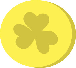coin st. pratick's day isolated