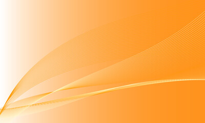 orange lines curve wave on soft gradient abstract background