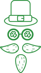 costume st. pratick's day outline