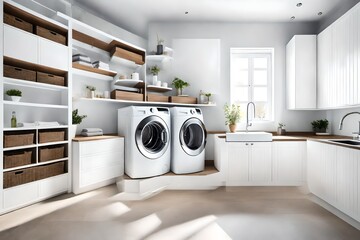 Envision the scene with the focal point being an expansive area of artificial grass, creating a lush and low-maintenance green space.