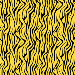 Seamless abstract black and yellow pattern.
