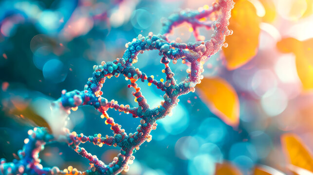 Molekulare Struktur des DNA-Moleküls. Doppelhelix