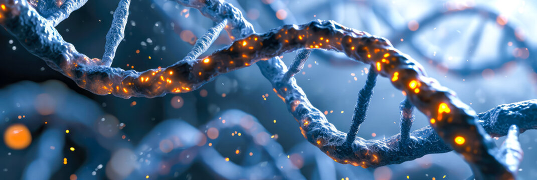 Molekulare Struktur des DNA-Molek&uuml;ls. Doppelhelix