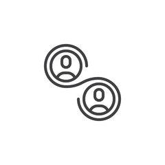 Synergy Team line icon