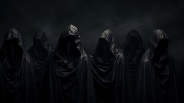 Dark figures in scary cloaks