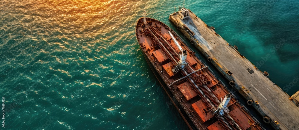 Poster grain agreement loading grain into holds of sea cargo vessel through an automatic line in seaport fr