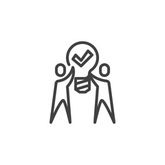 Fototapeta premium Collaborative Solutions line icon