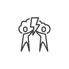 Brainstorming line icon