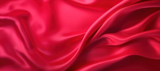 Obraz premium Abstract ruby red background, neon red color silk background