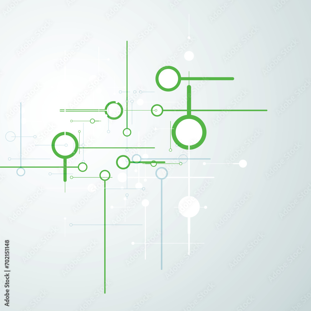 Poster Vector connecting dots and lines. Science connect element. Modern science and technology background. Medical design