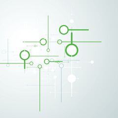 Vector connecting dots and lines. Science connect element. Modern science and technology background. Medical design