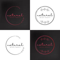 Natural logo design template for branding, corporate identity, packaging and business
