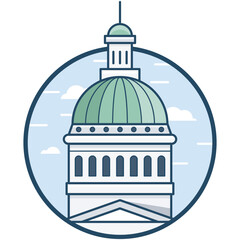 Obraz premium Kiev Saint Vector Icon