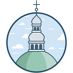Kiev Saint Vector Icon