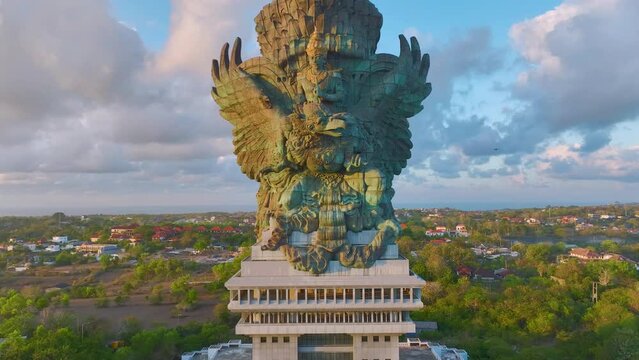Garuda Wisnu Kencana statue. one of the most recognizable and popular attractions of island Bali, Indonesia.