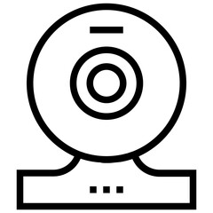 Webcam Line Vector Icon