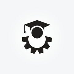 education logo icon design vector illustration
