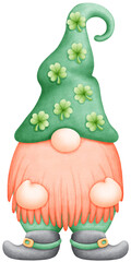Luck of the Irish! Watercolor Shamrock Design for St. Patrick's Day