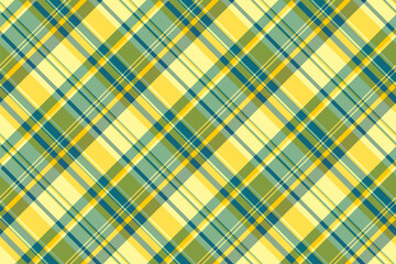 Stage texture tartan seamless, fur pattern fabric check. Clothing background textile plaid vector in pastel and yellow colors.