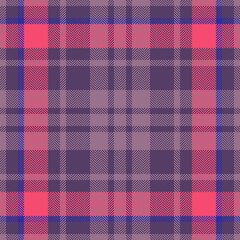 Plaid check pattern. Seamless fabric texture. Tartan textile print.
