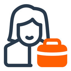 Sophisticated Businesswoman Icon for Professional Image