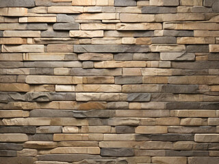 Modern stone wall texture background. Natural stone wall texture for interior design. Created using generative AI tools