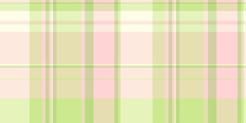 Canvas plaid textile vector, soft check pattern background. Pastel tartan texture seamless fabric in light and misty rose colors.