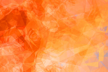 Orange uniform polygonal background with white spots.