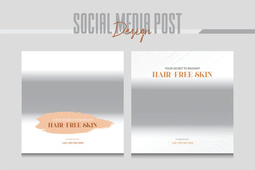 sap and salon social media post design template