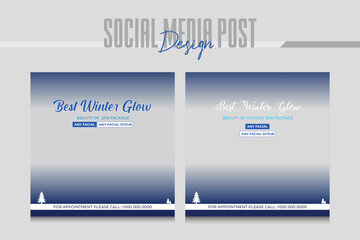 sap and salon social media post design template