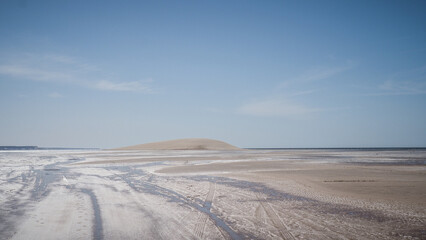 The landscape of Western Sahara in Northern Africa