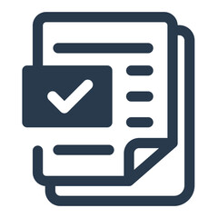 Formal Document Icon for Business Reports