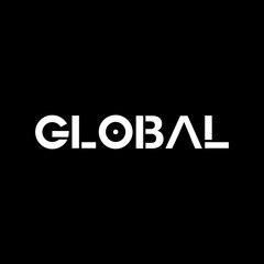 Fototapeta na wymiar Global simple text logo design