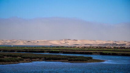 The landscape of Khenifiss National Park in Morocco © Jakub