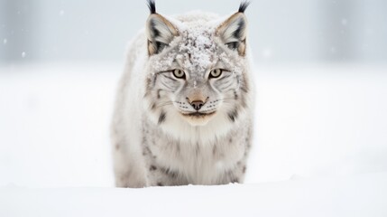 lynx in winter