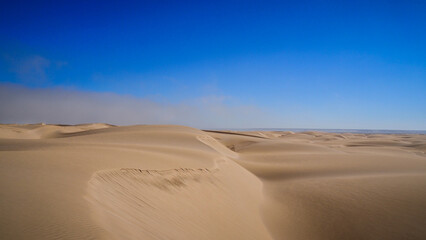 Fototapeta na wymiar The landscape of Khenifiss National Park in Morocco