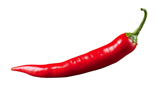 Red chili hot pepper png, isolated on white or transparent background hd