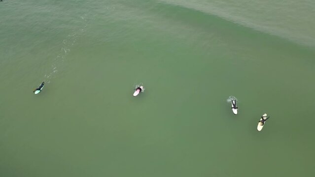 Surf &agrave; Lorient Morbihan Bretagne France