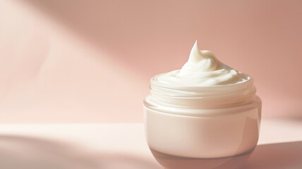 Sublime Smoothness: Luxurious Face Cream in a Pristine Jar