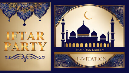 Iftar party invitation card 