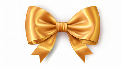 Gold bow ribbon