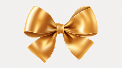 Gold bow ribbon