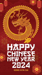 Chinese new year celebration instagram story