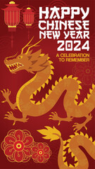 Chinese new year celebration instagram story