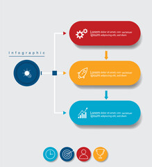 Infographic Vector abstract design web banner template.Modern banner.