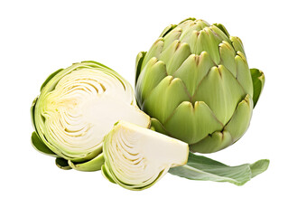 artichoke isolated on white